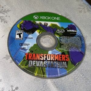Microsoft Xbox One Transformers Devastation Video Game Rated T Tor Teen Used PO.